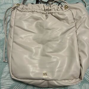 Victoria's Secret Cream Drawstring Satchel